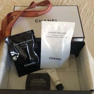 Chanel Samples with Ribbon and Gift Nox